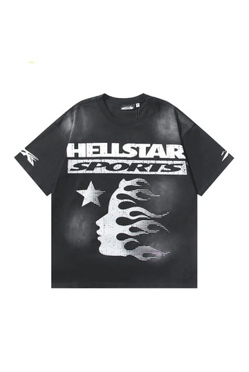 Dark Style: Sports Text Black Shirt