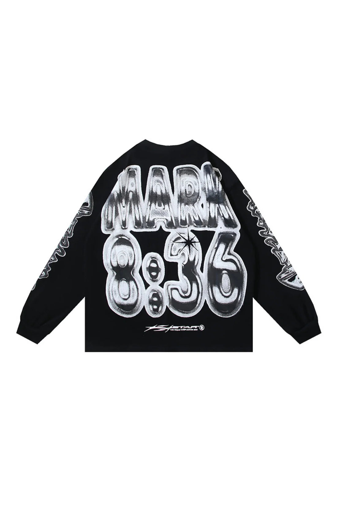 Letter printed long sleeved shirt